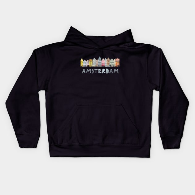 Amsterdam Kids Hoodie by susanne.haewss@googlemail.com